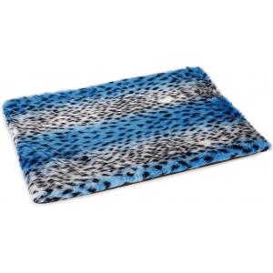 Afbeelding Hondenkussen voor bench Teddy luipaard blauw 57 x 40 x 3.5 cm door Huisdierexpress.nl