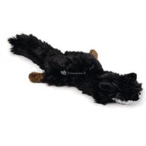 Afbeelding Flatino pluche hondenspeeltje vos zwart 30 cm door Huisdierexpress.nl
