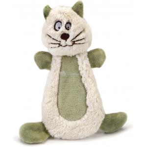 Textiel hondenspeeltje Pippy wit/groen 15 cm